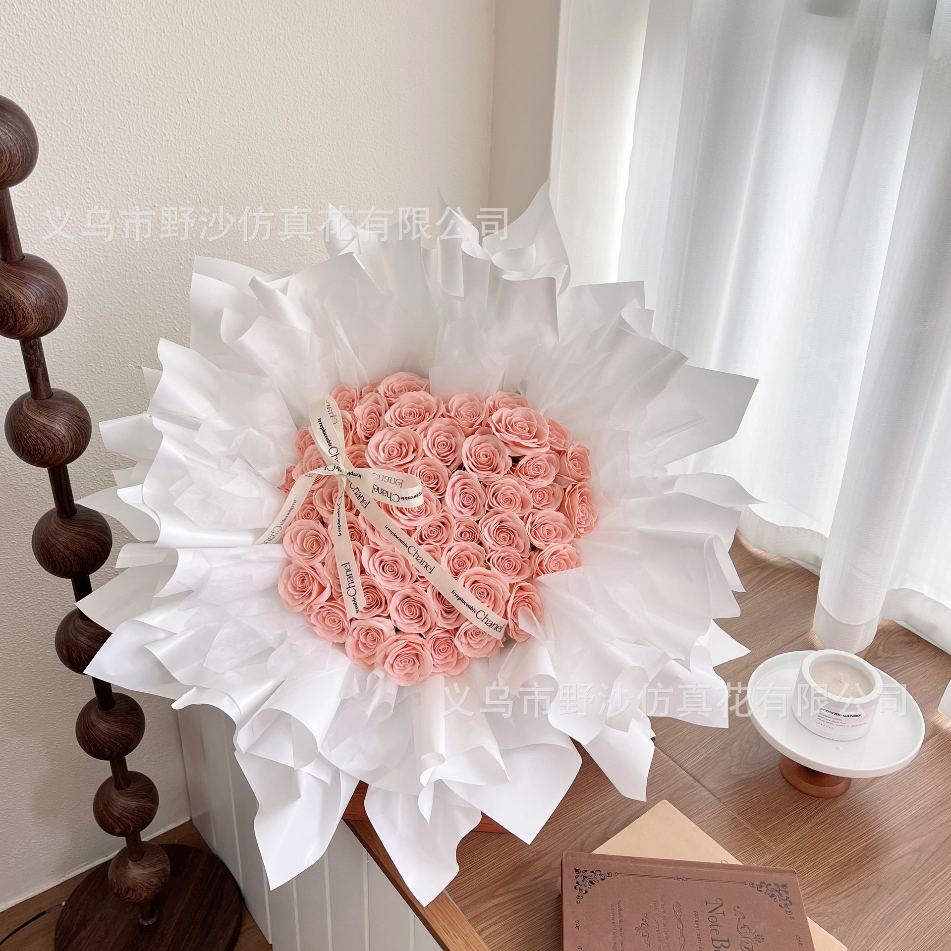 52本のメガハート石鹸ブーケ花束バレンタイン誕生日プレゼント写真撮影道具七夕プレゼント 6,776円