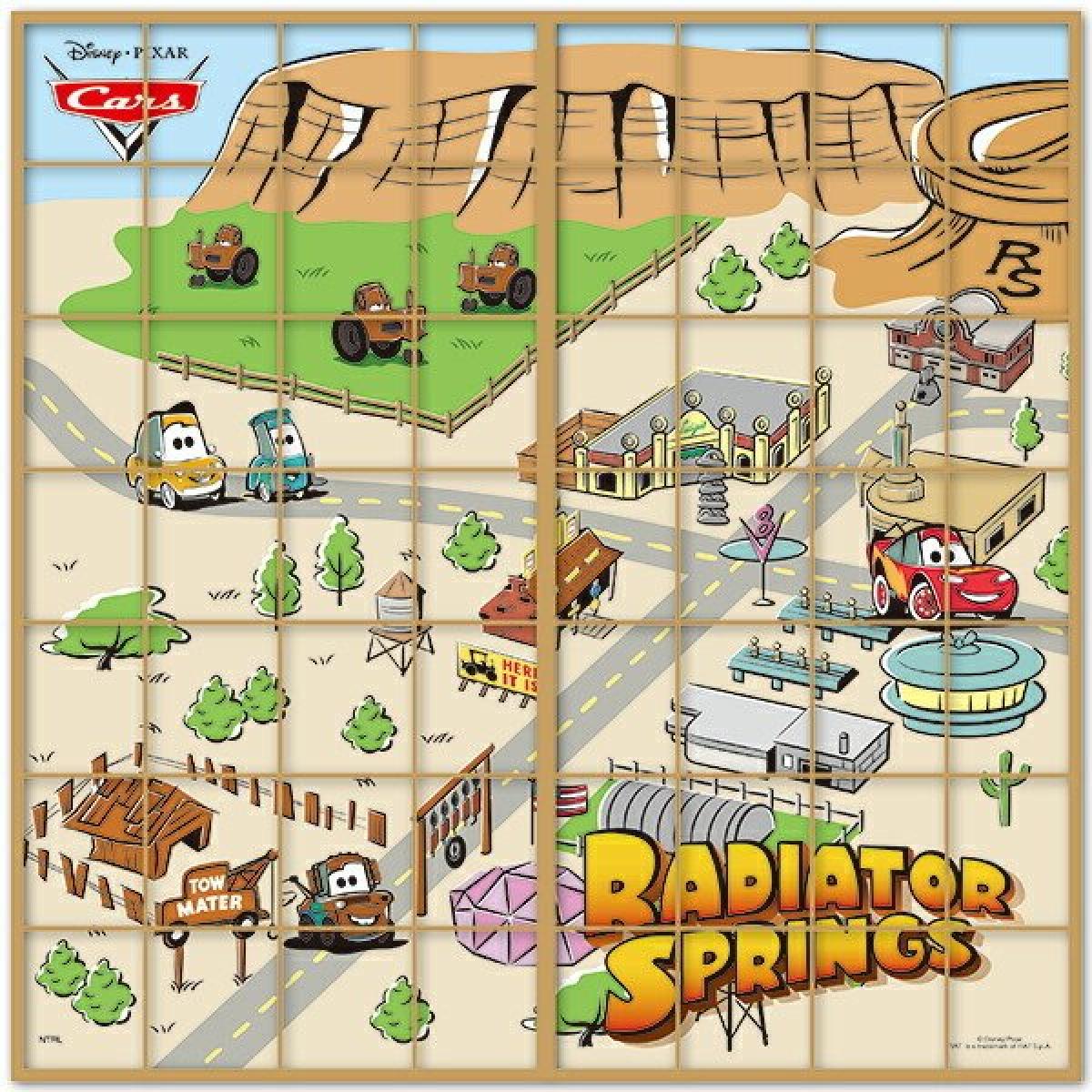 アサヒペン ピクサー カーズ タウン （障子紙2枚組用） 92cm×182cm NTLX-001S ディズニー 貼り換え 和室 リメイク 簡単 張り替え