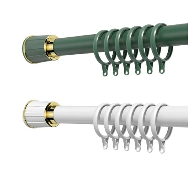 突っ張り棒強力360cm～450cm410cm～500cmつっぱり棒伸縮棒カーテンロッド仕切り強負荷ドリル不要物干し竿洗濯物干し布団干し室内屋外調節簡単耐荷重80kg直径33mmリング30個付き