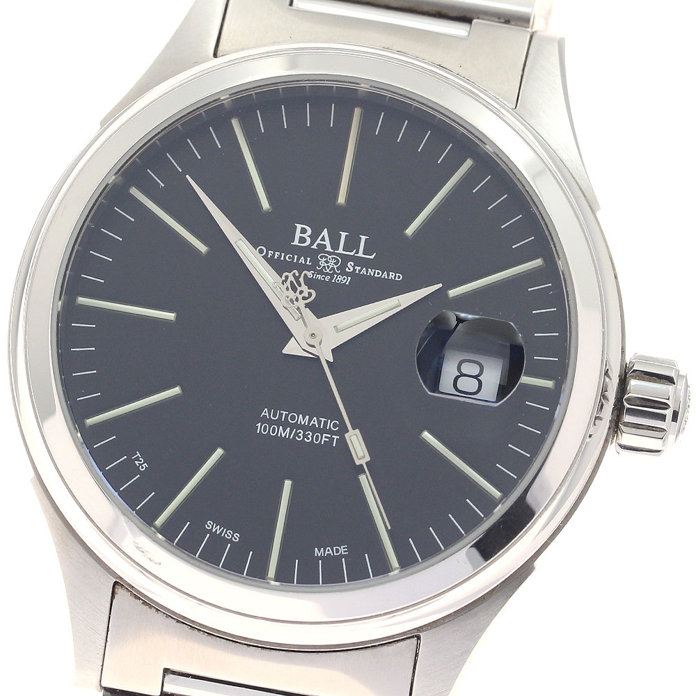 訳あり ボールウォッチ BALLWATCH NM2188C-S5J-BK ストークマン エンタープライズ デイト 自動巻き メンズ 箱・保証書付き_943591【中古】