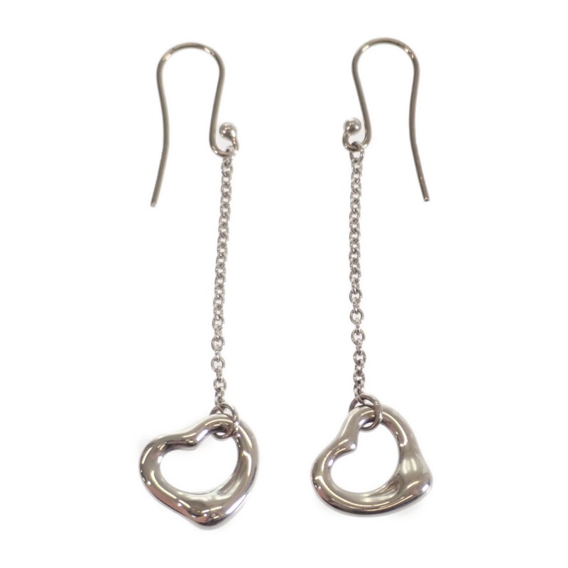 オープンハートドロップ 60112465 ピアス Ag925 シルバー925 レディース 美品 ギフト 人気【Aランク】