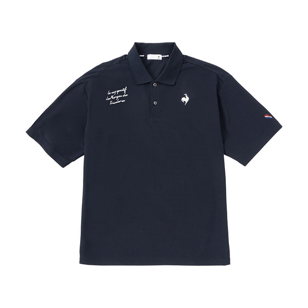 ルコック le coq sportif ヘランカSUNSCREEN鹿の子ポロシャツ QMMVJA40-NV メンズ 半袖