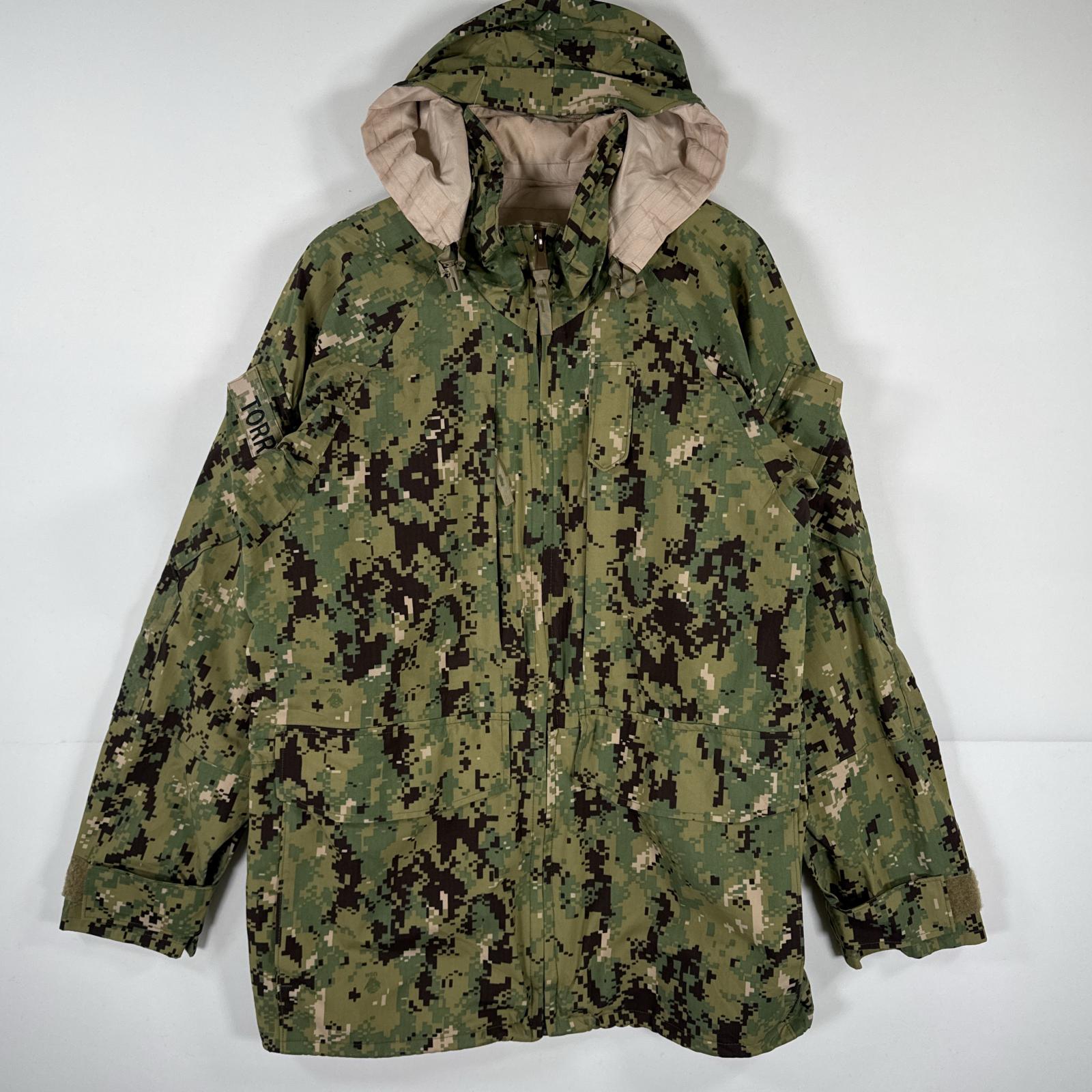 古着 ミリタリージャケット ECWCS ゴアテックスパーカー デジタルカモフラ デジカモ GORE-TEX 米軍 small regular グリーン系 メンズ