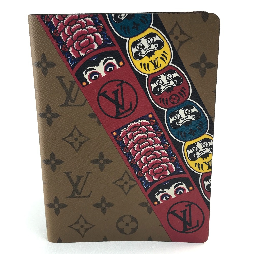 ノートブック GI0233 カイエクレマンス モノグラム 山本寛斎 歌舞伎 達磨 モノグラムキャンバス ライトブラウン