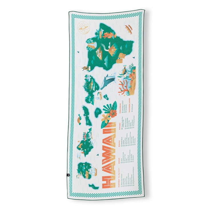 THE NOMADIX TOWEL HawaiiMap 72×184cm #1700010134222