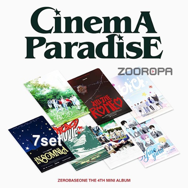 [7종세트] 제로베이스원 ZEROBASEONE CINEMA PARADISE 4집 ZEROSE ver