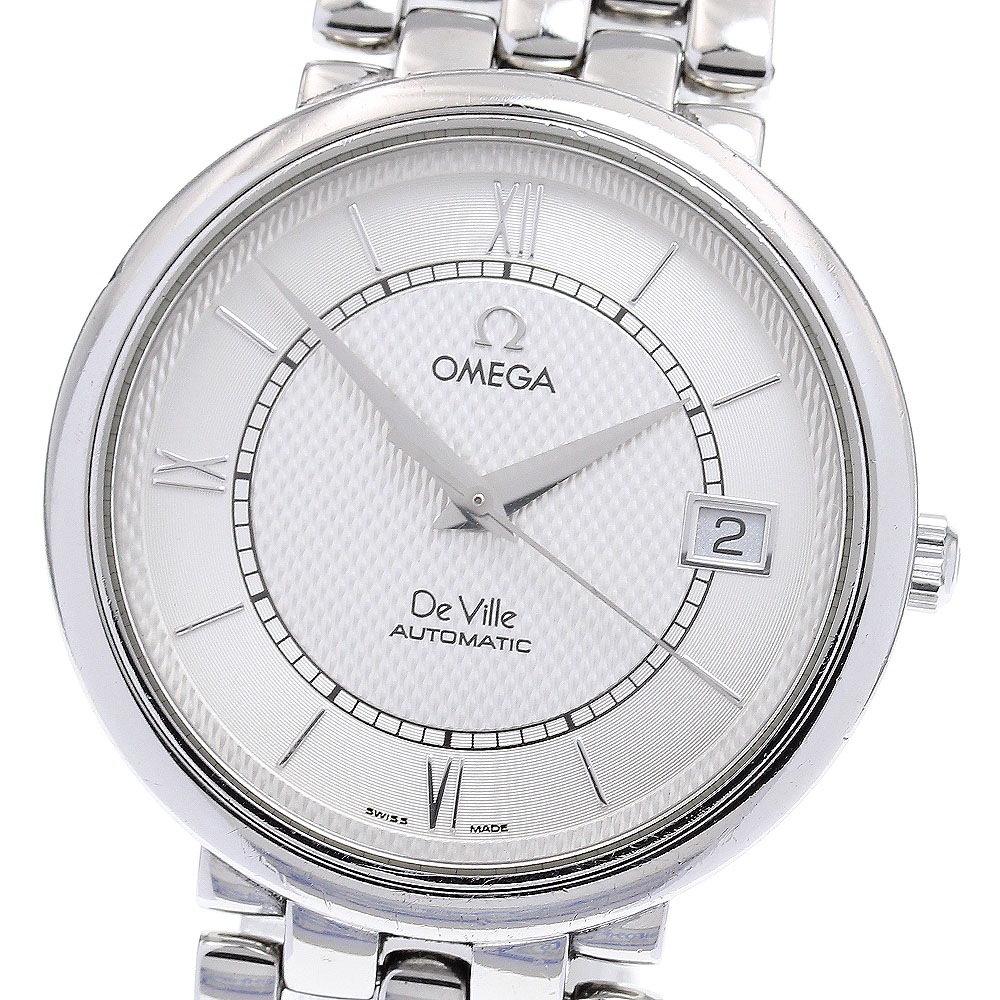 オメガ OMEGA 7504.31 デビル プレステージ デイト 自動巻き メンズ 保証書付き_830313【中古】