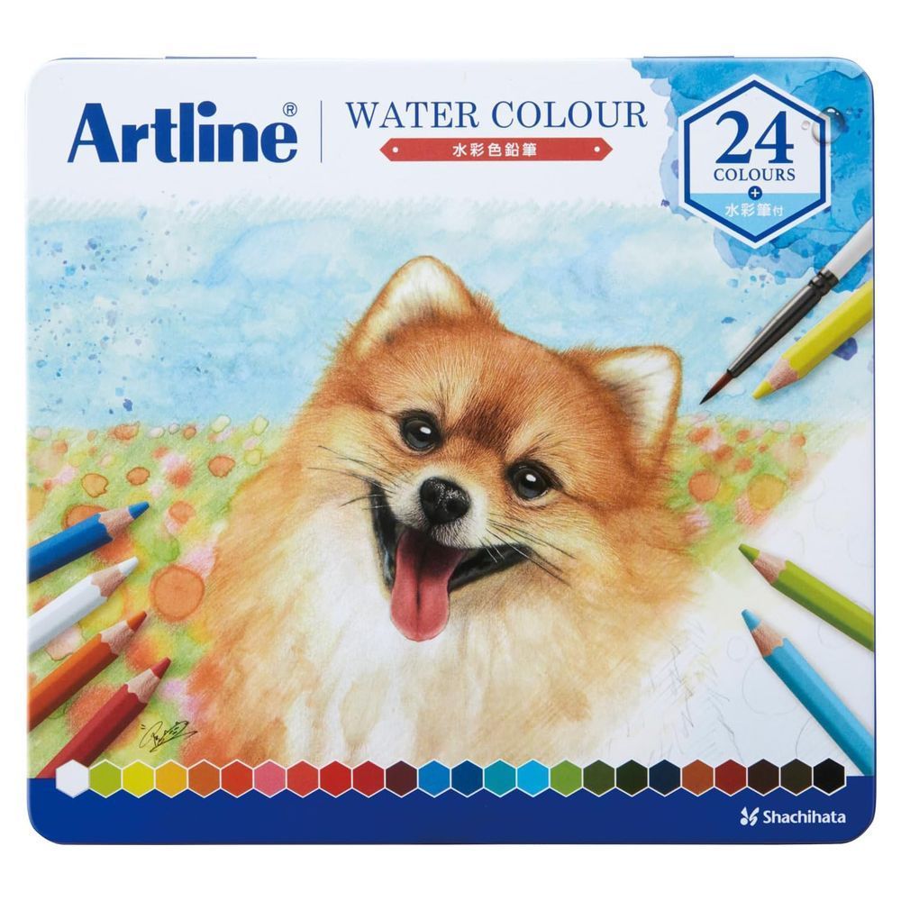 （まとめ買い）アートライン 水彩色鉛筆 24色セット KCP-W24C/H [x3]