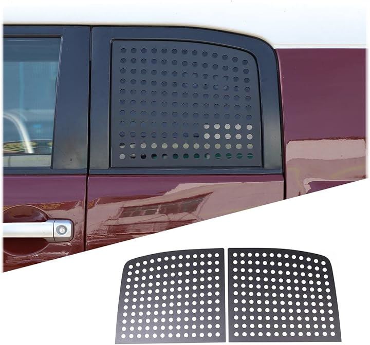 互換品トヨタ FJ クルーザー 2007-2021に対応 車のリアサイドウィンドウの装飾 車の後部窓装飾カバー リアガラスカバートリム