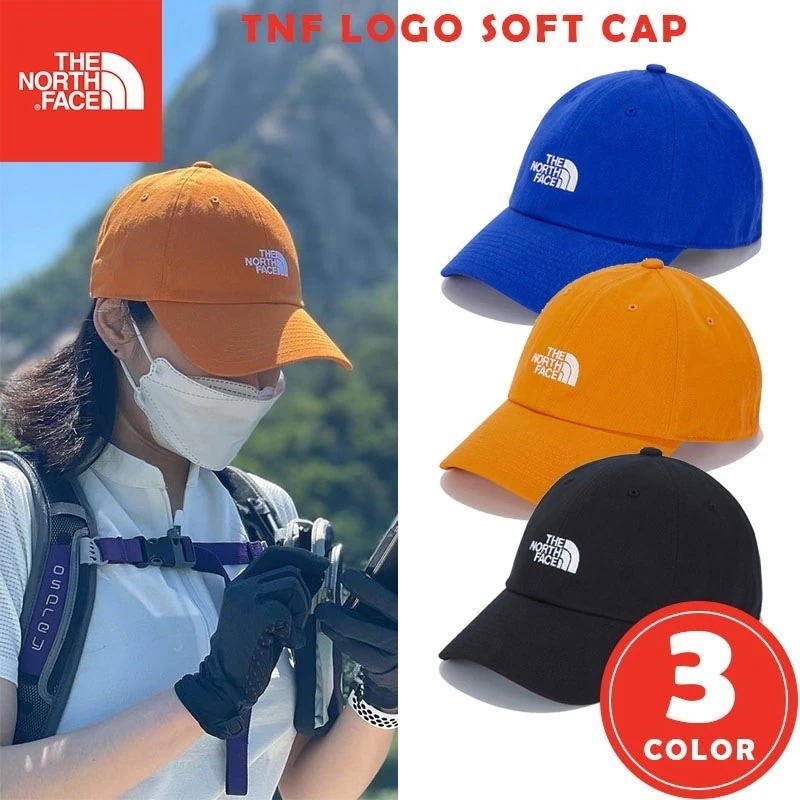 韓国正規品保証 関税負担なし NE3CM02 TNF LOGO SOFT CAPデイリー 基本 着装 男子 女子 人気 韓国 ファッション 男女共用 アウトドア