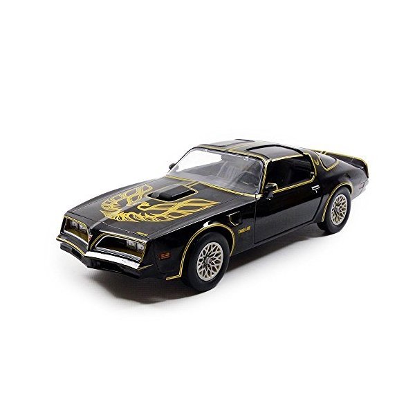 Pontiac Firebird Trans Am， black/gold， Smokey and the Bandit I， 1977， Model Car，， Greenlight 1:18 並行