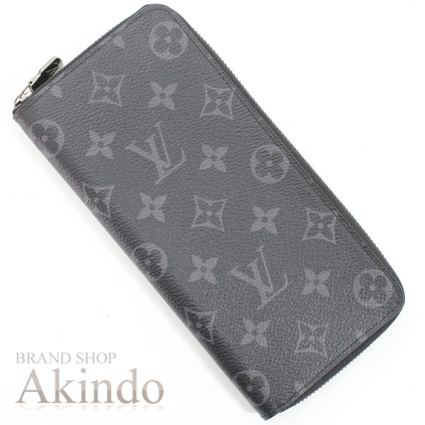 【新品・未使用】ルイヴィトン 長財布 モノグラム・エクリプス ジッピーウォレット・ヴェルティカル ラウンドファスナー ラウンドジップ 黒 ブラック M62295 メンズ LOUIS VUITTON 長