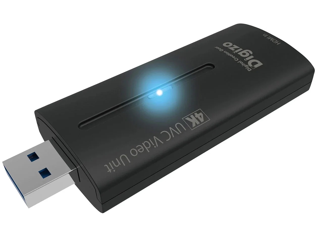 Digizo PCA-UVC4KL [ブラック]ウェブカメラ化 [USB-C＋USB-A接続 ポート：HDMI] UVC対応4K HDMIからUSBへの変換ユニット