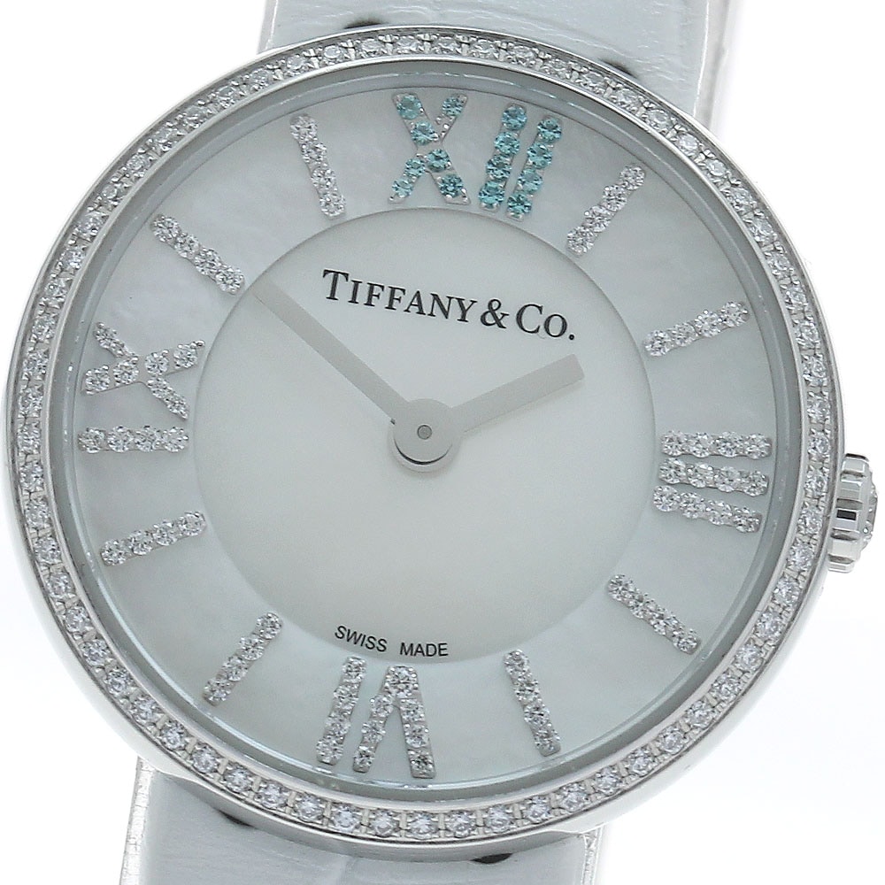 ティファニー TIFFANY&Co. アトラス ダイヤベゼル クォーツ レディース _879785【中古】
