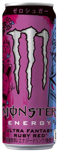 アサヒ飲料 モンスター ウルトラファンタジールビーレッド 355ml×24本[エナジードリンク][0カロリー]