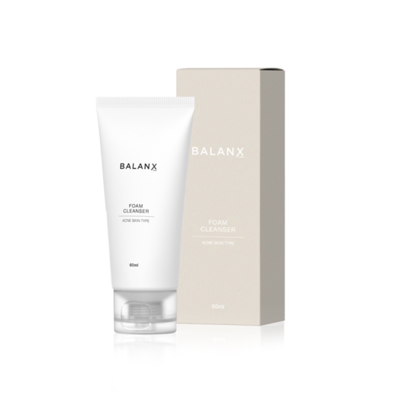 BALANX クレンジングフォーム ニキビ 60ml(1+1) ニキビ緩和 低刺激 生クリームの泡
