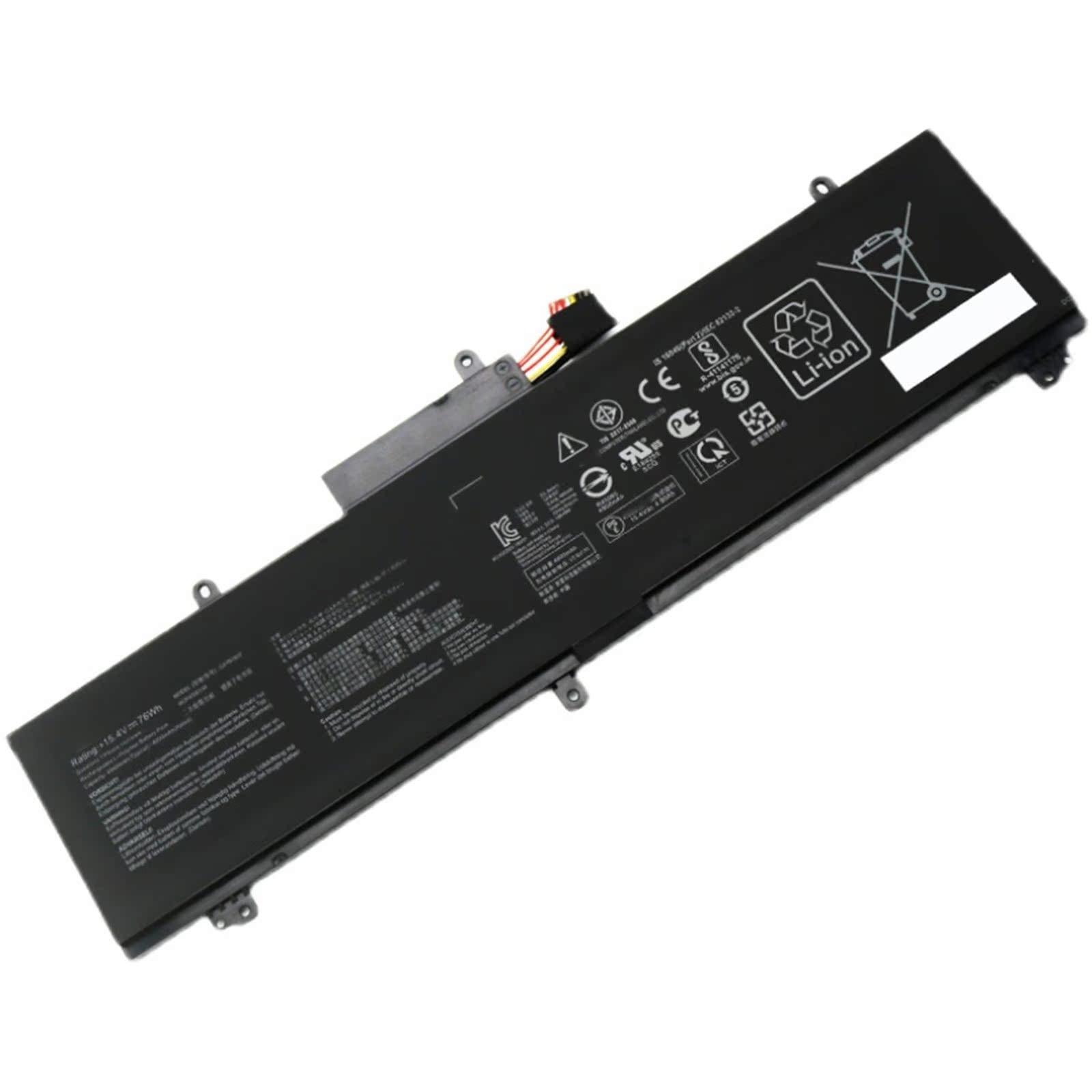 C41N1837 電池・Asusノートパソコン互換 76Wh/4940mAh ROG Zephyrus S GX502 GX502GW GX502LWS GA502 GU502DU GS502G C4