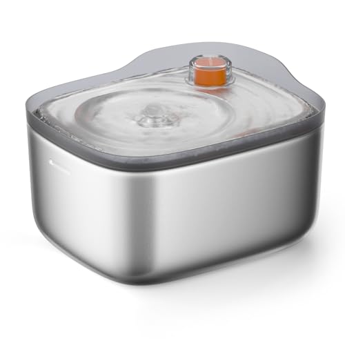 猫 自動給水器 水飲み器 静音20dB 循環式 みずのみ器 4.5L大容量 フィルター6重濾過 ぬめり軽減 ステンレス製 食洗機対応 活性炭フィ 5,615円