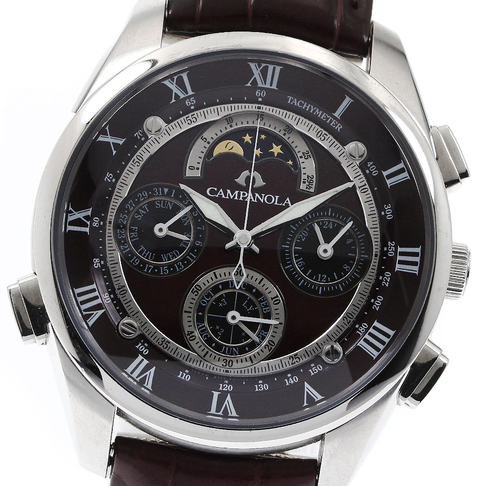 シチズン CITIZEN CTR57-1001/6772-T007902 カンパノラ 深緋(こきあけ) グランドコンプリケーション クォーツ メンズ 保証書付き_874461【中古】