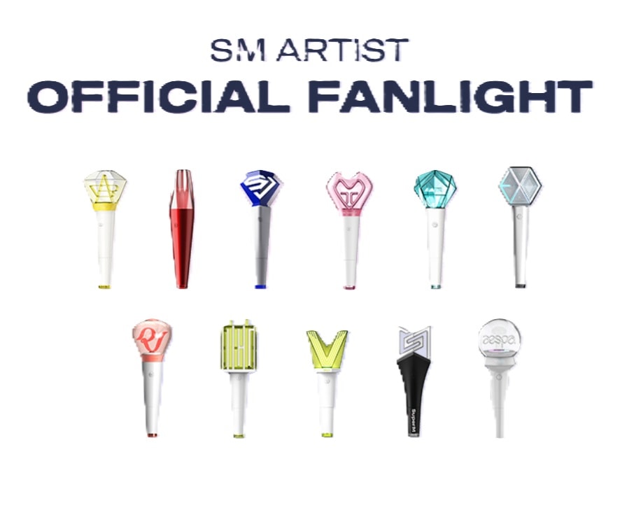 SM LIGHTSTICK オフィシャル ペンライト / EXO/ NCT/ RIIZE/ AESPA/ REDVELVET/ SUPER JUNIOR/ TVXQ/WAY