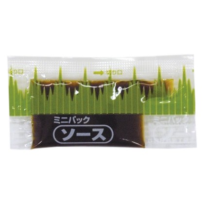 ミニパックソース　バラン柄小　約3.0ml　750個×3箱【工場直送・代引き不可・時間指定不可・沖縄離島不可】