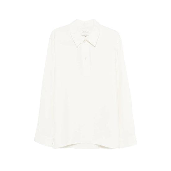 STUDIO NICHOLSON Men Shirts SNM 1508 AUSTIN CHALK WHITE