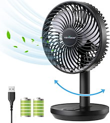 卓上扇風機 首振り充電式 usb扇風機 リズム風 ミニ扇風機 超強風　風量3段階調節 長時間連続使用