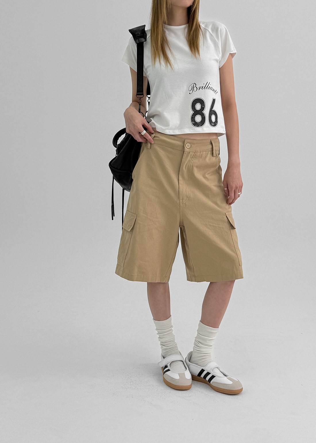 Umdコットンバミューダカーゴパンツ