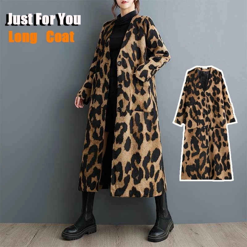 ジャケット 入学式 春 ロング コート スプリング アウター カジュアル 羽織 長袖 ヒョウ柄 シンプル カジュアル 韓国 大人 可愛い お出かけ レディース 大きいサイズ レディース ロング ジャケ