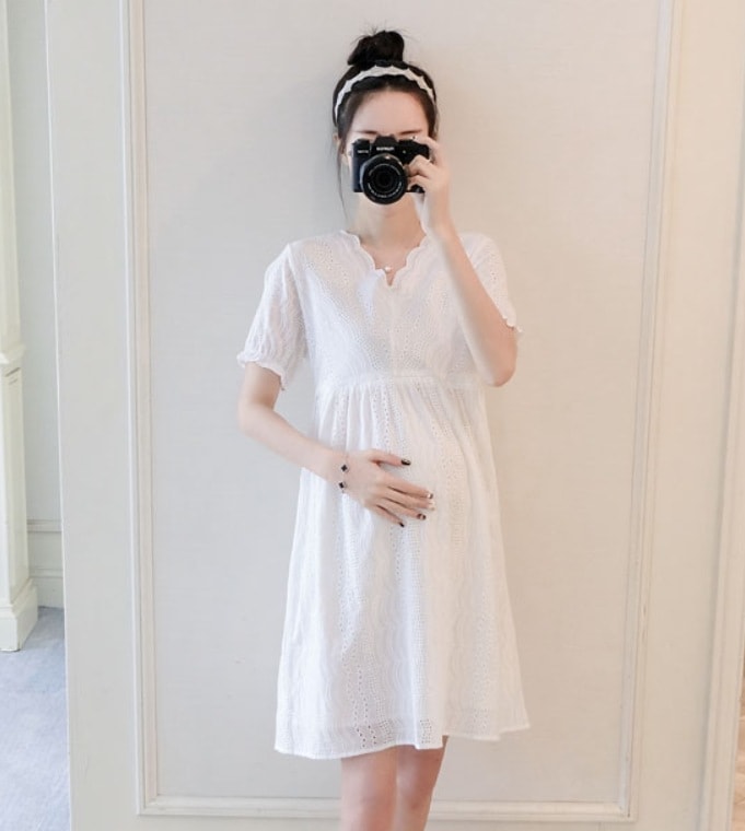 ワンピース デート モテアイテム マタニティ 半袖 レース コットン 可愛い きれいめ 上品 おしゃれ かっこいい 可愛い ラブリー キュート ガーリー クール モード系 セクシー エレガント