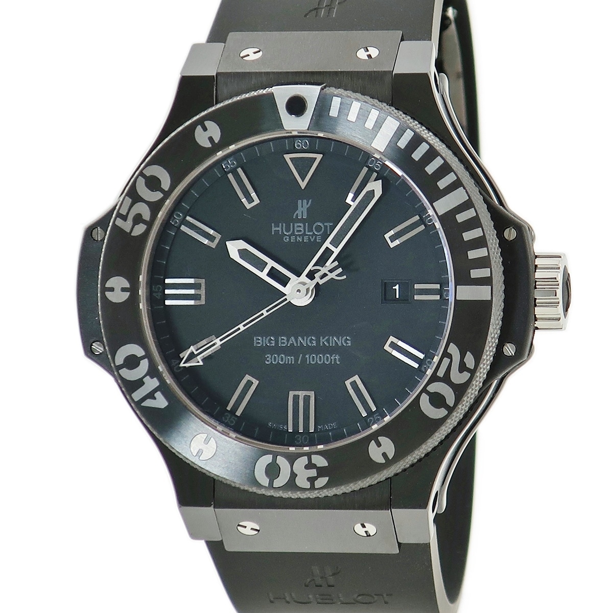 ビッグバン キング アイスバン 322.CK.1140.RX 自動巻き メンズ メーカーOH済 ダイバー デイト 3年保証