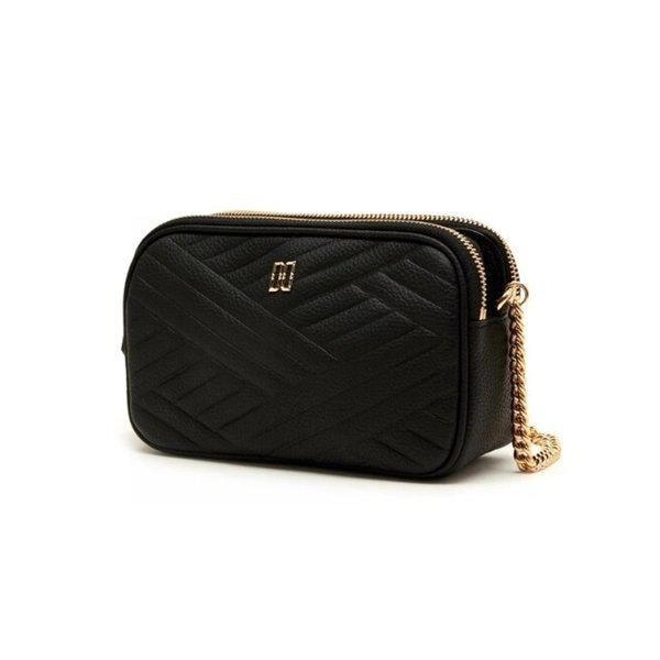 AK水原店 ハンドバッグ ブラック カーライル エンボス レザー ゴールドDD クロスバッグ DCWA5F217