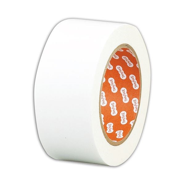（まとめ）TANOSEE オリジナル両面テープ 50mmx20m 1セット（4巻） [x10セット]