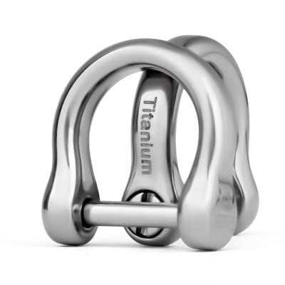 他サイト： TISUR キーリング チタン ミニ dリング 鍵 車 バイク キーホルダー かわいい キーチェーン 小 ドライバー付き (チタン 艶あり 2個入)の商品画像