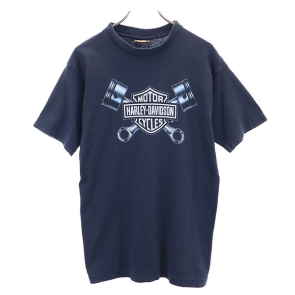 プリント 半袖 Tシャツ ブラック系 メンズ