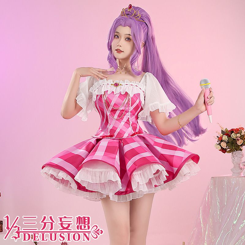三分妄想アイドルイベントcos服神崎美月ワンピースコスプレ女装cosアニメ衣装c服