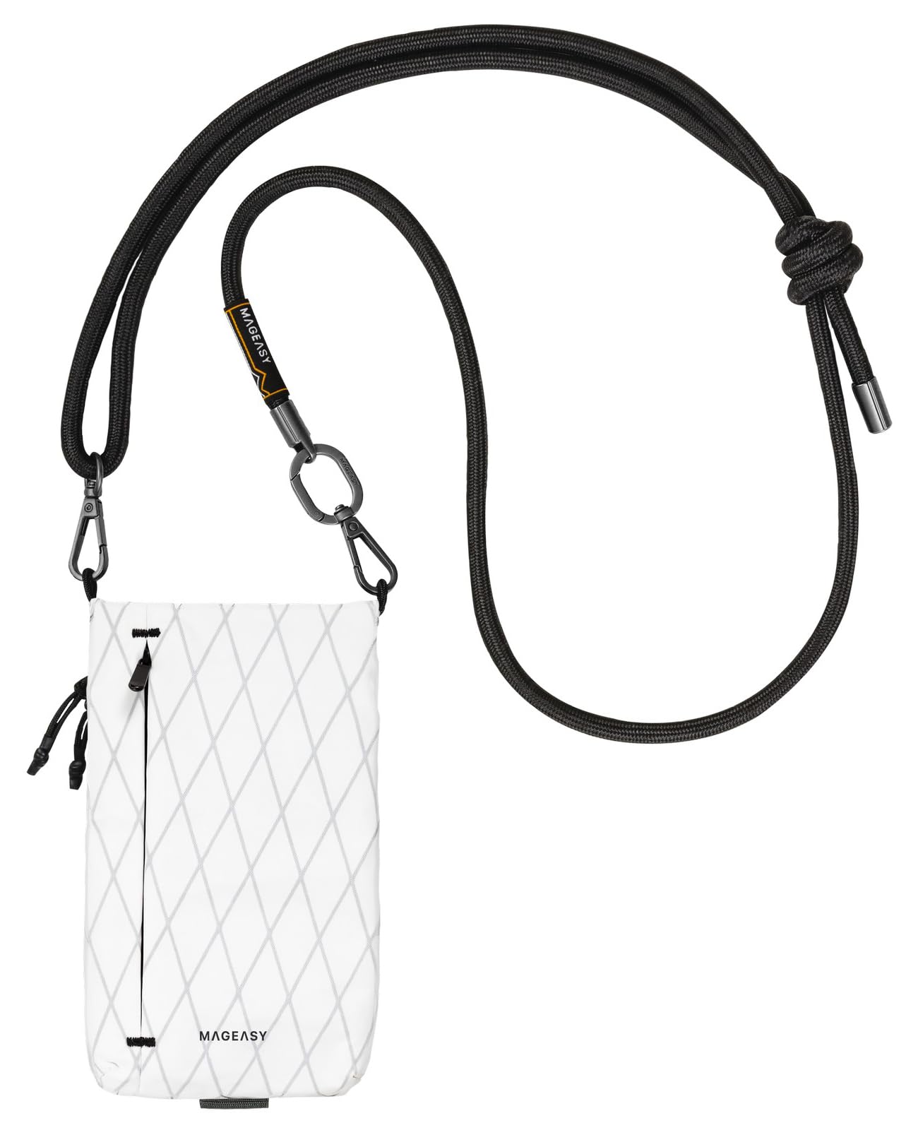 [MagEasy] スマホ 対応 ショルダーバッグ サコッシュ ショルダー ストラップ 取り外し 可 ミニバッグ キーフック 付 ポーチ [ メンズ レディース 対応 ] PHONE SACOCHE