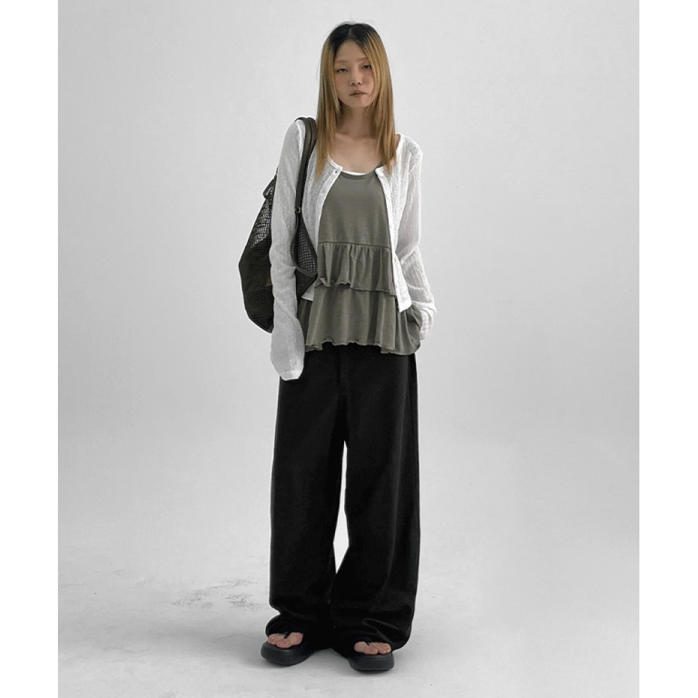 ブラックアップ カムトナー ルーズフィット サマーガーディガン