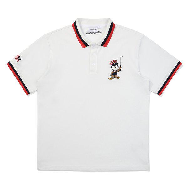 [マルボン公式] イーグルバケットフラッグポロシャツ WHITE (MAN)
