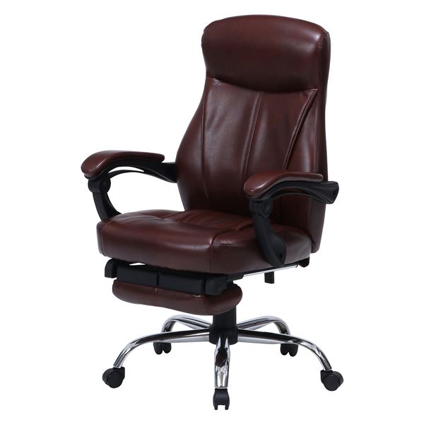 リクライニングチェア ブラウン 幅69.5x奥行63x高さ105113cm