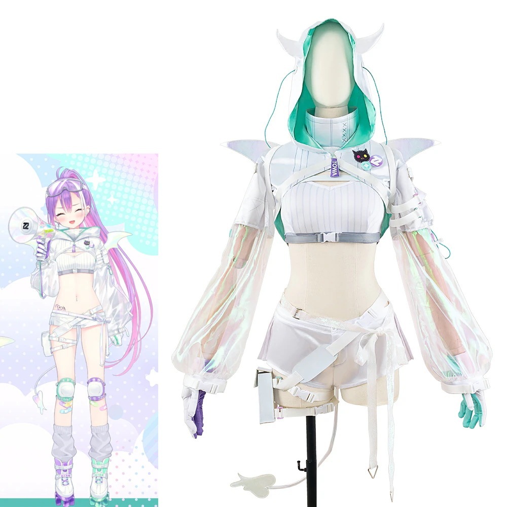 バーチャルYouTuber　Vtuber　にじさんじ　常闇トワ　白衣装　コスプレ衣装