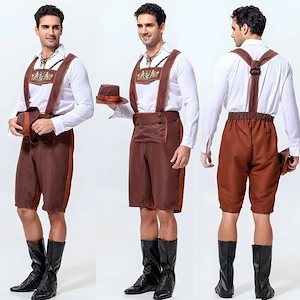 コード化された男性の大人のオクトーバーフェスト衣装ドイツのオクトーバーフェストのパフォーマンス衣装アルプスの民族衣装