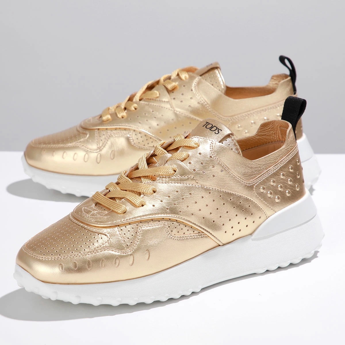 TODS トッズ スニーカー XXW80A0W590MTZ レディース レザー ローカット パンチング シューズ メタリック シューズ 靴 G209/ORO 25,479円