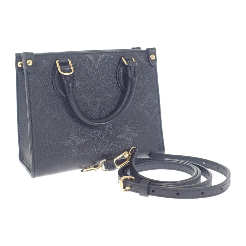 【Aランク】 オンザゴーBB M46993 2WAYバッグ ハンドバッグ ショルダーバッグ モノグラムアンプラント ブラック ゴールド金具 レディース 【ISEYA】