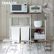 キッチン家具|レンジ台 ゴミ箱上ラック 引き出し付き コンセント付き キャスター付き 幅102.5 奥行46.5 高さ85.5cm レンジラック レンジボード ゴミ箱 置き場 キッチンラック キッチンカウンター