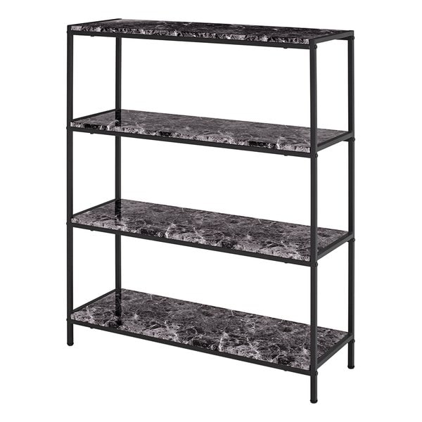 オープンラック 約 幅90×奥行30×高さ109cm ブラック LCC-4664-MBK