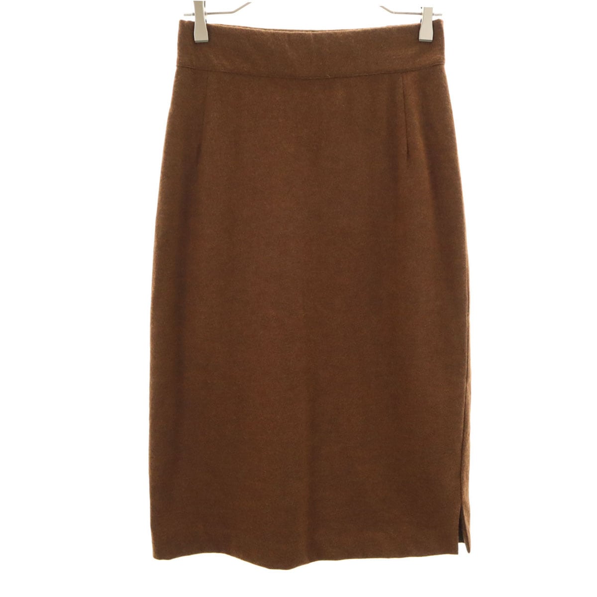 イタリア製 ミディスカート 44 ブラウン レディース 古着