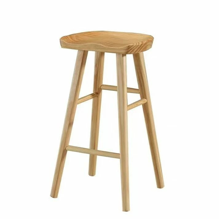 木製スツール バーチェア ハイチェア45cm 55cm 65cm 75cmスツール THKJ 人間工学に基づいたデザイン キッチン ブレックファースト スツ