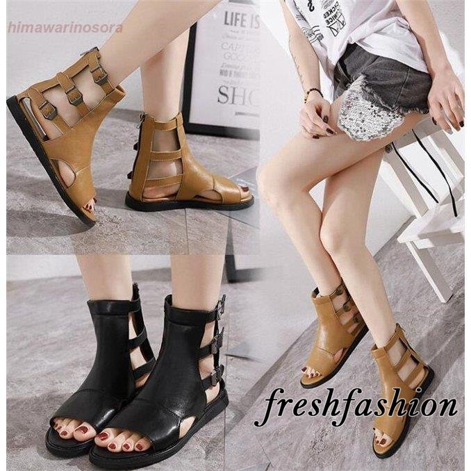 サンダル レディース ブーツサンダル ローヒール サマー 通気 歩きやすい 夏 2021 カジュアル 4,550円