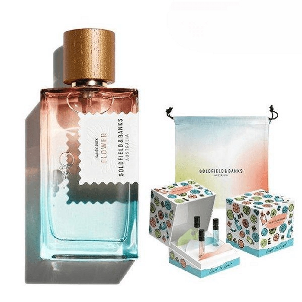 [ギャラリア] パシフィック ロック フラワー EDP 100ml [贈呈] トリプル ギフト セット + コスト ポーチ